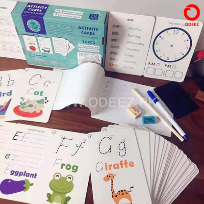 Write & Wipe learning cards Alphabets