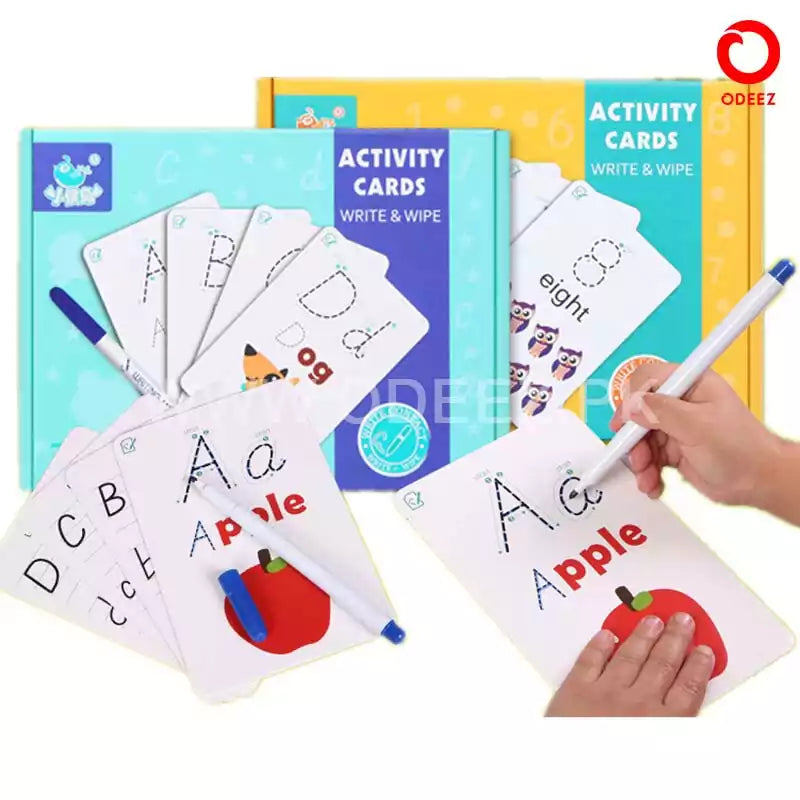 Write & Wipe learning cards Alphabets