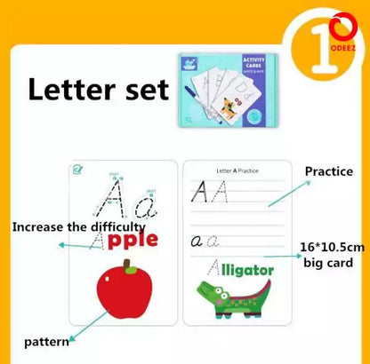 Write & Wipe learning cards Alphabets