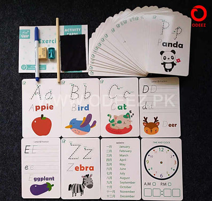 Write & Wipe learning cards Alphabets