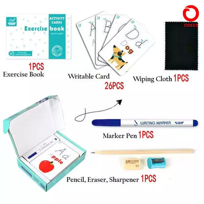 Write & Wipe learning cards Alphabets