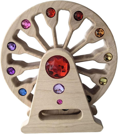 Grande Roue en Pierres Précieuses de Hêtre