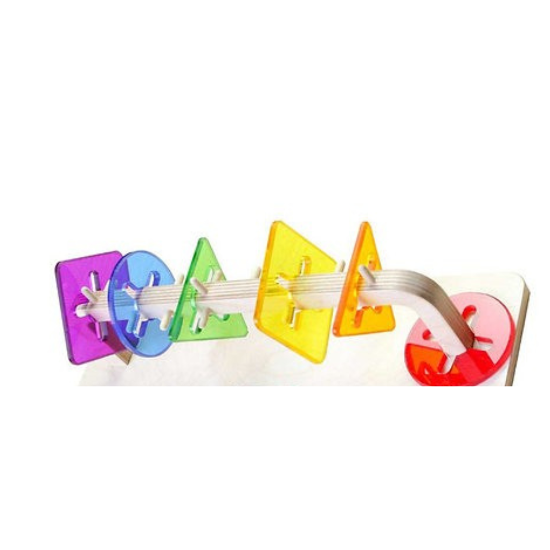 Sensory Supports- Motor Skills Sliding Acrylic Tiles with Wooden Magnetic Numbers