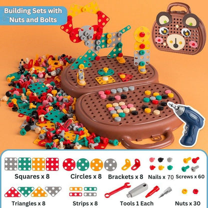 205-Piece Montessori Building & Learning Tool Kit