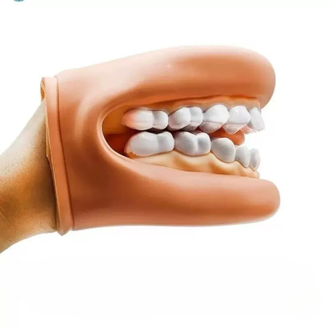 Jumbo Mouth Hand Puppet with Teeth Brush for Learning Teeth Brushing