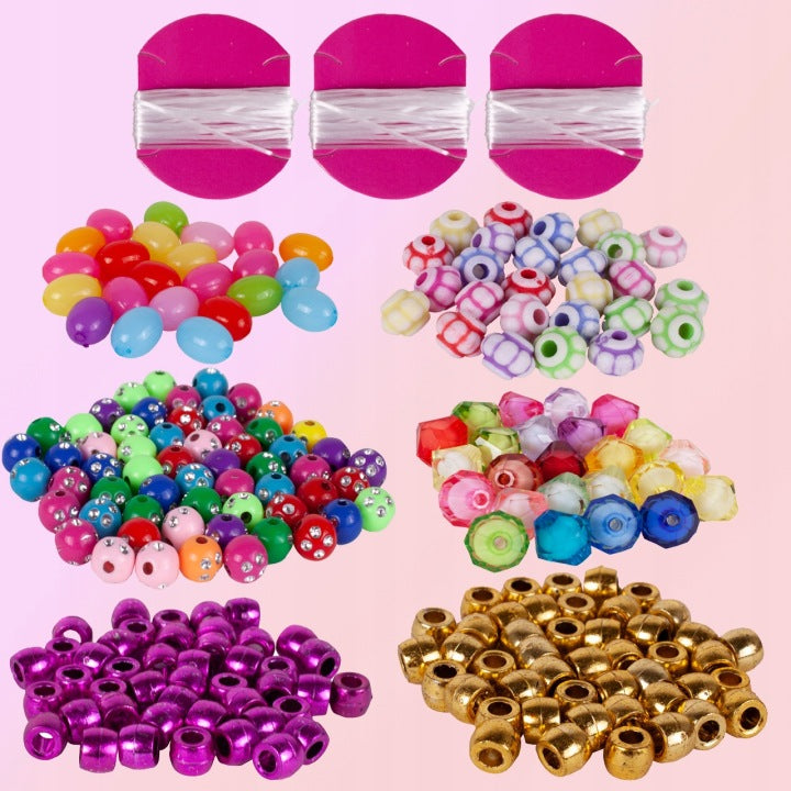 Fidtoy Make Cute Jewellery Pendant Set for Kids DIY Necklace Bracelet Craft Kit Age 6+
