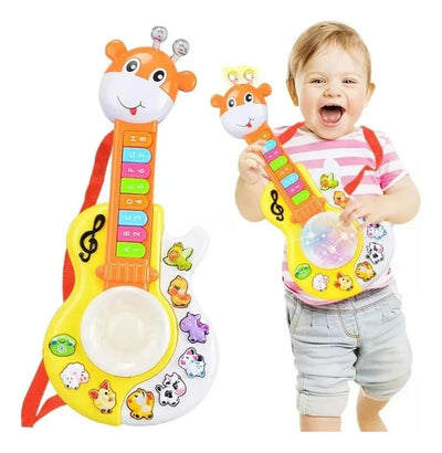 Fidtoy Guitare Musicale Girafe avec Lumières et Sons pour Enfants