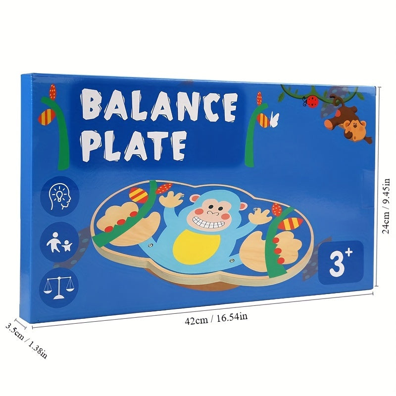 Wooden Balance Board for Kids' Fun and Development