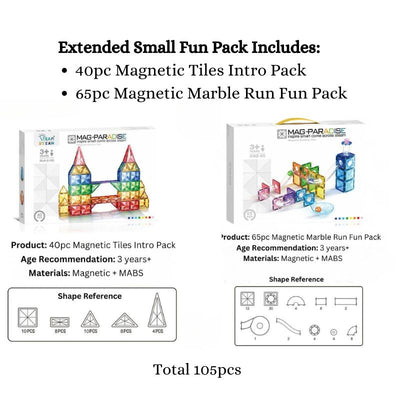 Magnetic Tiles and Marble Run Variety Packs