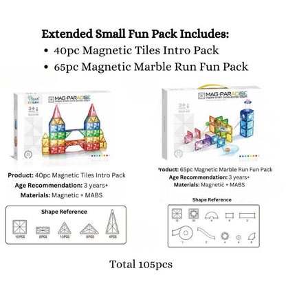 Magnetic Tiles and Marble Run Variety Packs