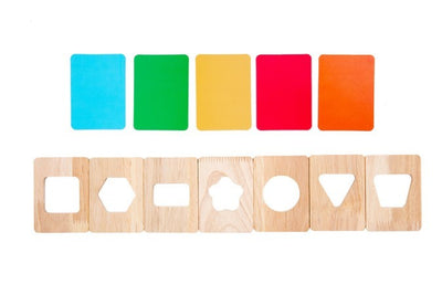 Puzle tridimensional de geometría para educación temprana y cognición del color para bebés