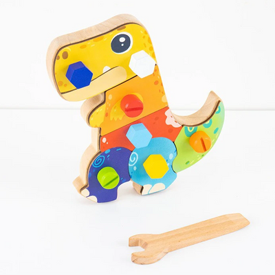 Dino Screwdriver Board™ - Gira y Descubre - Juguete Sensorial