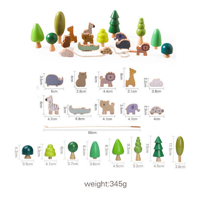 Children's Solid Wood Jenga Early Education Cognitive Toys