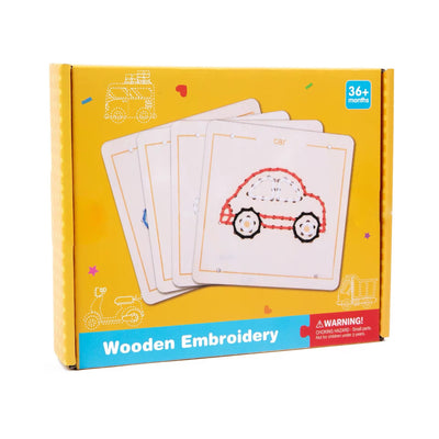 Wooden Embroidery Board Set - Sewing Practice for Fine Motor Development