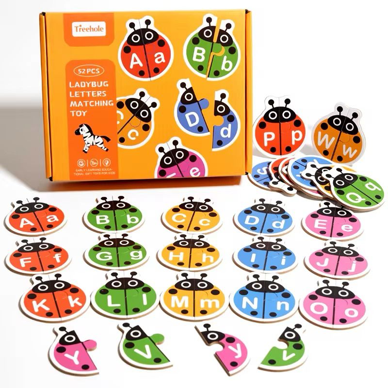 Ladybug Alphabet Matching Puzzle – Perfect for Toddlers, Preschoolers, Daycare and Bulk Gifting