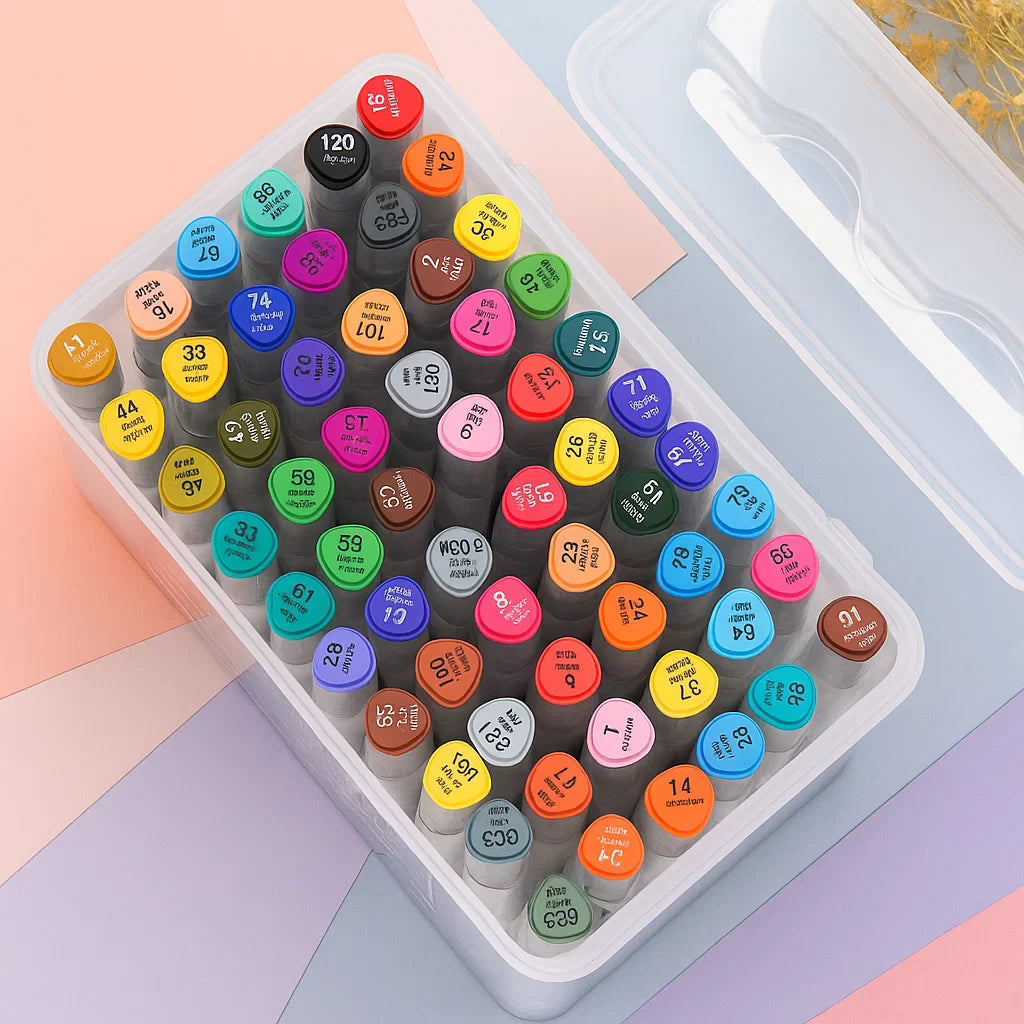 HighlightPro – Dubbel & Kleurrijk – Geurloze & Afwasbare Schoolstiften