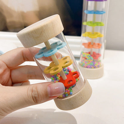 rain sounder wooden toy Tube Simulated Hourglass Wooden Toy