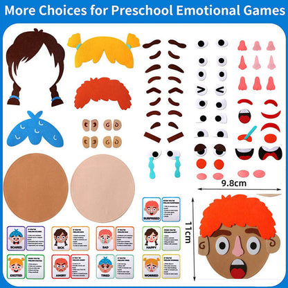 Non-woven Children's Expression Stickers - Educational Toys