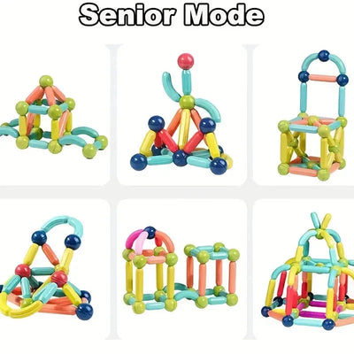 Juguete de construcción Fidtoy Magnetic Blocks STEM para niños de 3 años en adelante