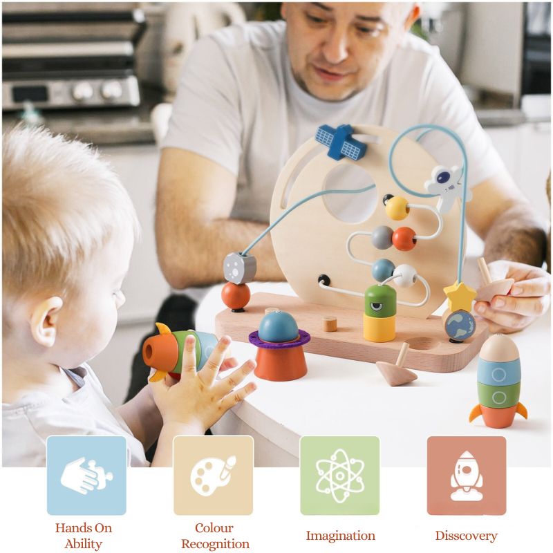 Wooden Space Bead Maze