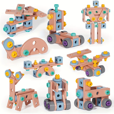 Fidtoy Creative Play Screwdriver Tool Kit for Toddlers STEM Learning and Fine Motor Skills