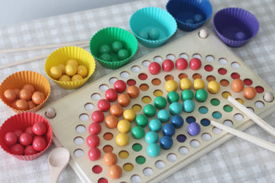 Fidtoy Montessori Cuentas Arcoíris