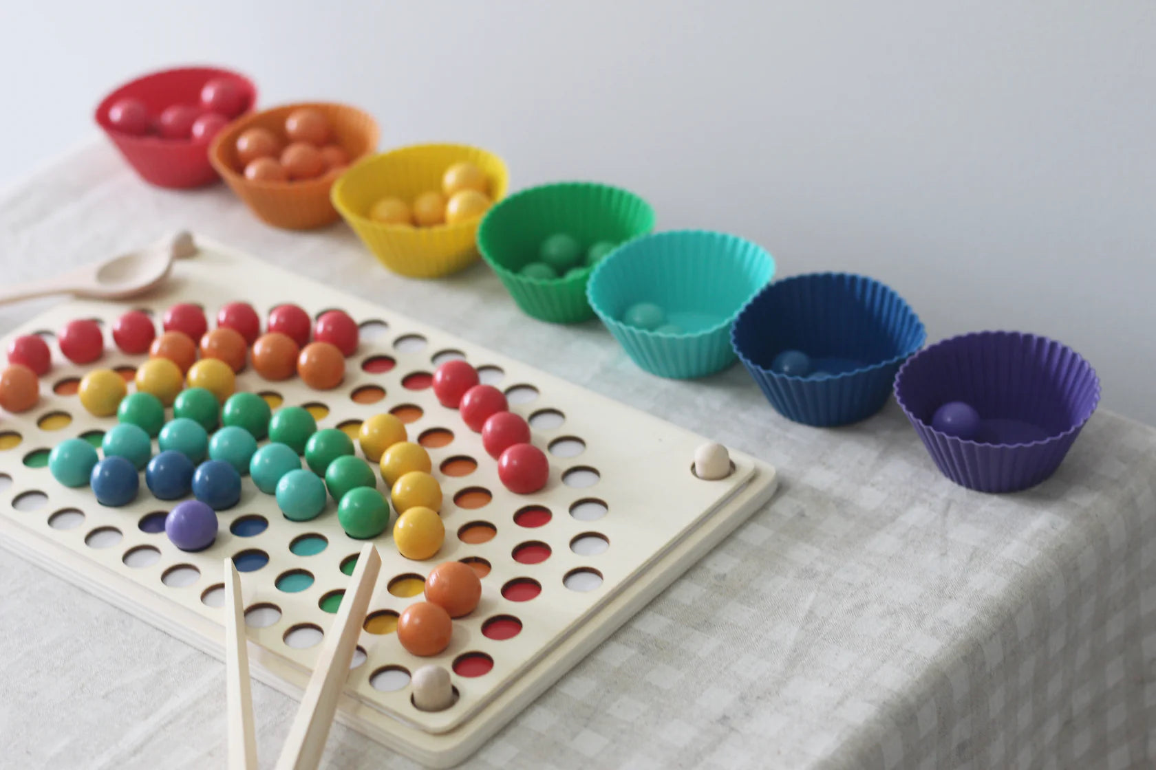 Fidtoy Montessori Cuentas Arcoíris