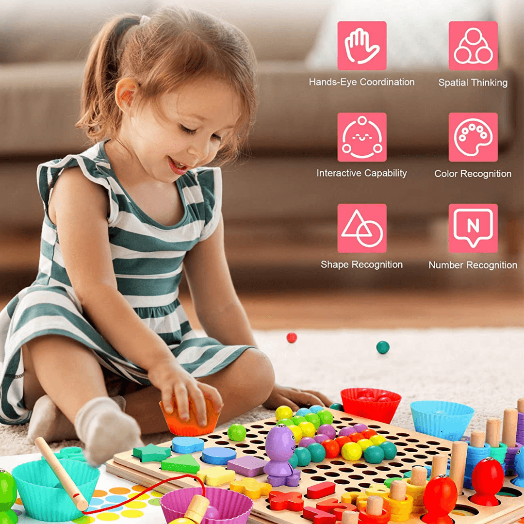 Wooden Magnetic Sorting Puzzle