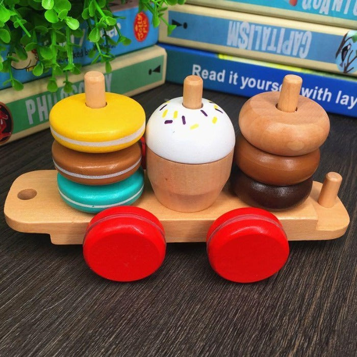 Snack stacker Tractor trains- Fine motor skills toys