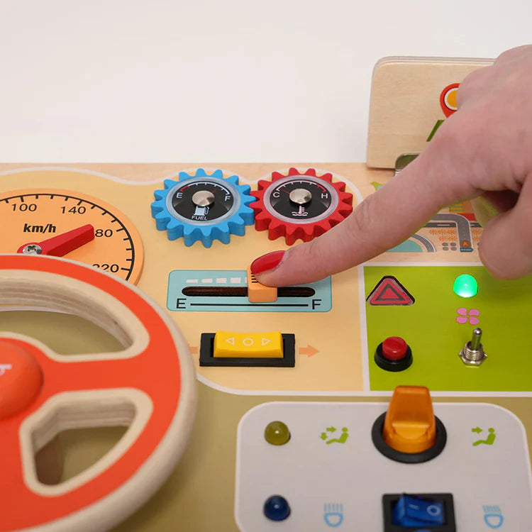 Fidtoy Busy Dashboard - Interactive Montessori Toy for Kids