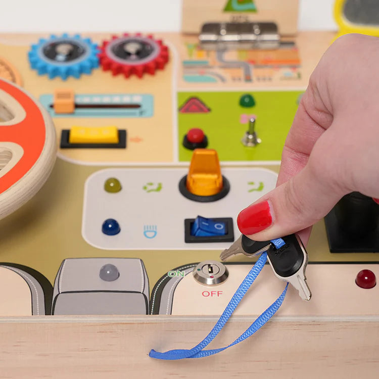 Fidtoy Busy Dashboard - Interactive Montessori Toy for Kids