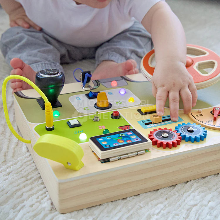 Fidtoy Busy Dashboard - Interactive Montessori Toy for Kids
