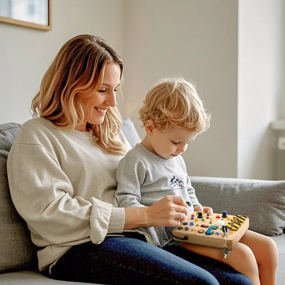 LED Montessori Busy Board - Sensory Learning Toy for Toddlers