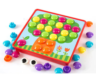 Juego de botones Fidtoy para niños pequeños con botones grandes