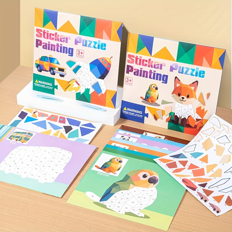 Sticker Puzzle Painting Book for Kids