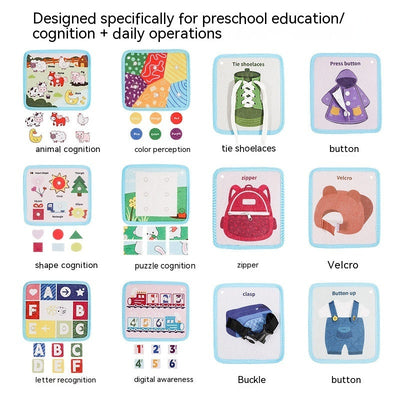 Sac d'école Montessori pour bébés et jouets éducatifs