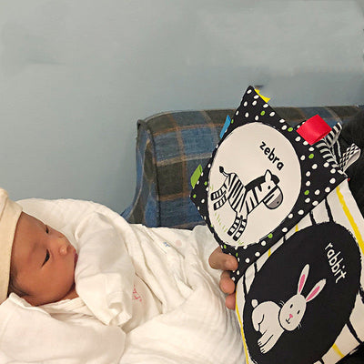 Jouet de livre en tissu d'éveil pour bébé, incassable