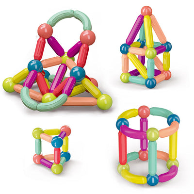 Juguete de construcción Fidtoy Magnetic Blocks STEM para niños de 3 años en adelante