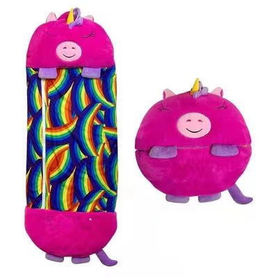 Fidtoy Plush Sleeping Bag Toy for Infants and Toddlers | Soft Animal Nap and Travel Comfort