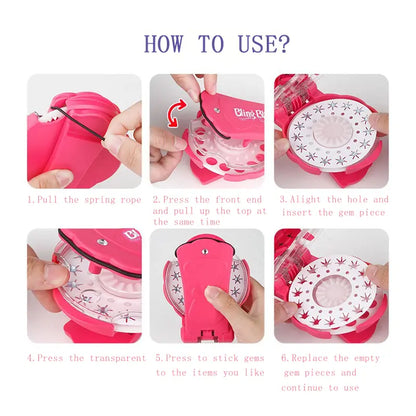 SparklySnaps™ Hair Gem Styling Set - Instantly Adds Sparkle to Any Hairstyle