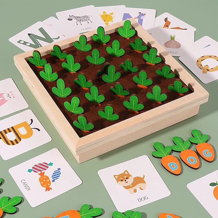 Word Forming Activity – Carrot Alphabet Matching and Spelling Game