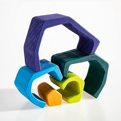 Blocs en bois de la Grotte - Jouets en bois ouverts