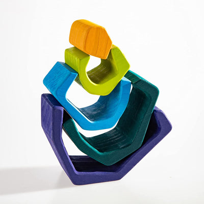 Blocs en bois de la Grotte - Jouets en bois ouverts