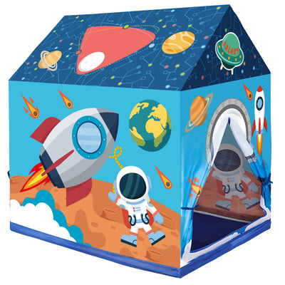 Fidtoy Tienda de juegos espacial para niños, casita de juegos interior, escondite