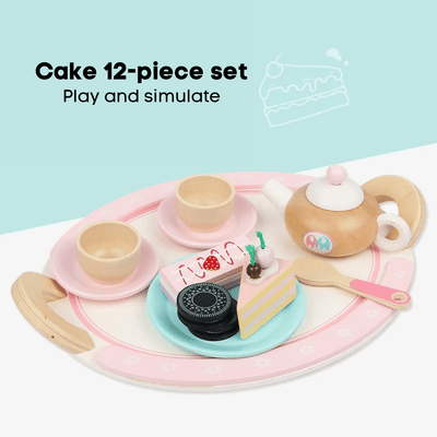 Children Play House Simulation Pastry Food Set Kitchenware Baby Cake Afternoon Tea Kitchen Toy