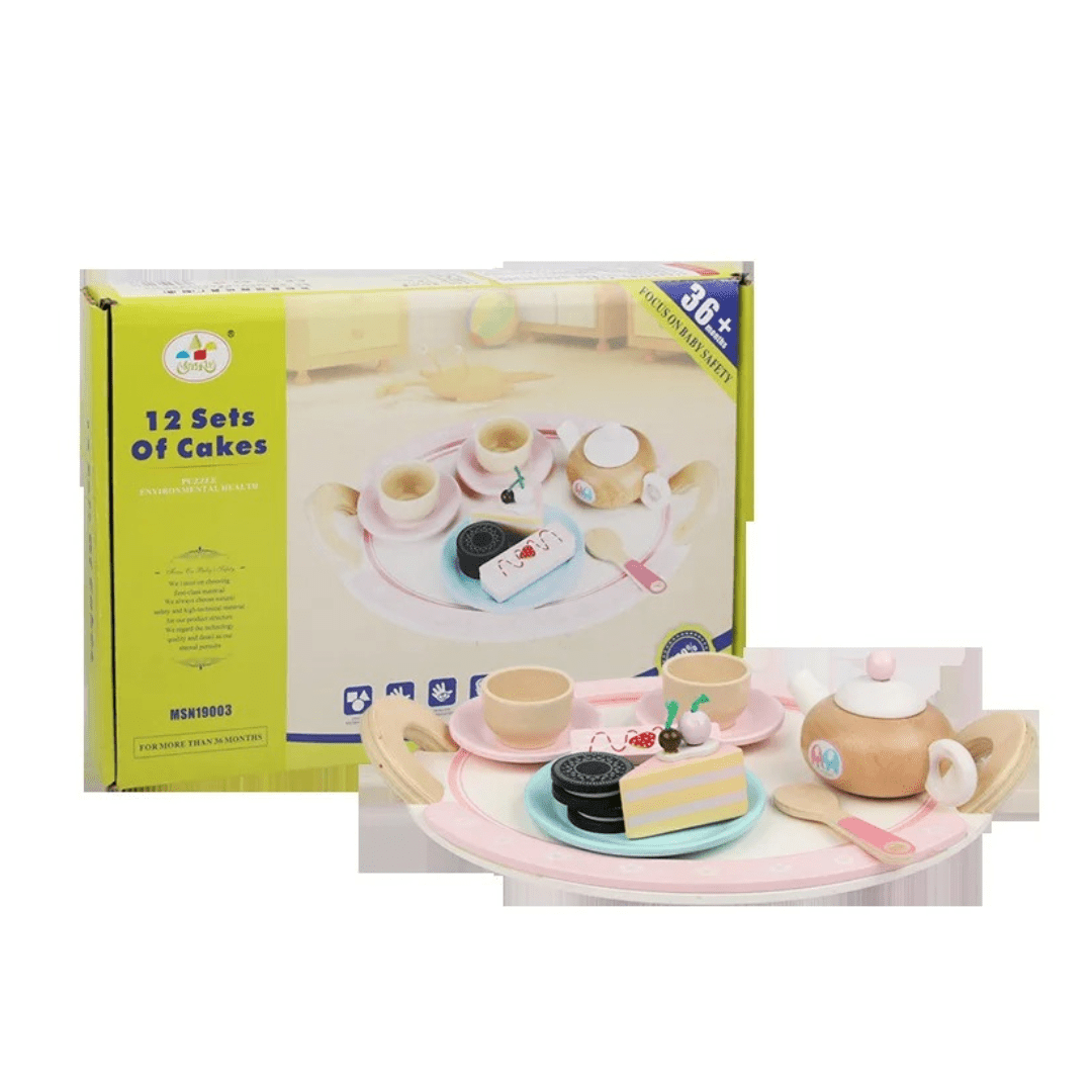 Children Play House Simulation Pastry Food Set Kitchenware Baby Cake Afternoon Tea Kitchen Toy