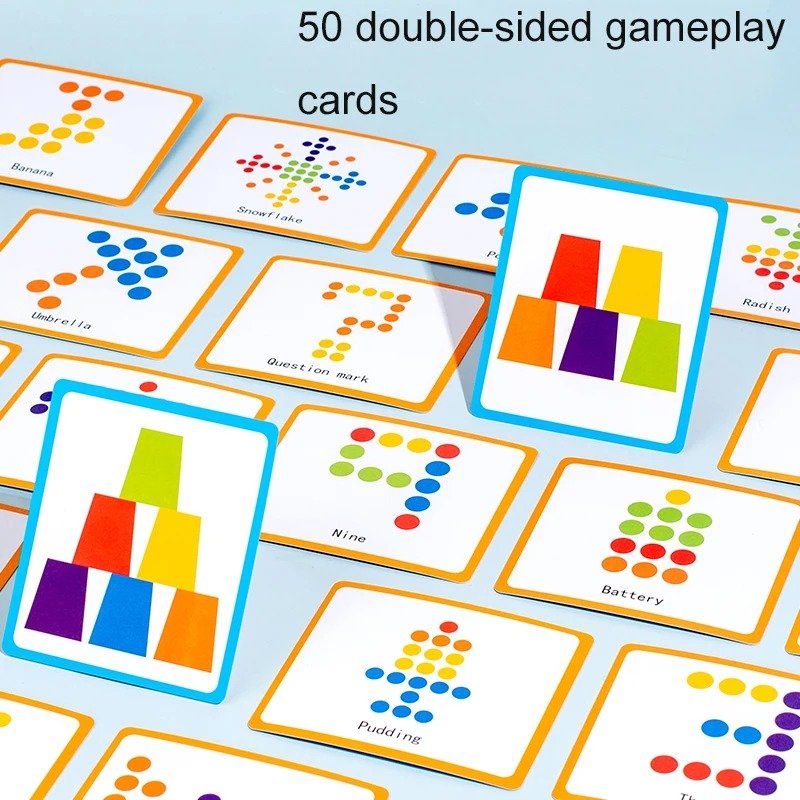 Color classification stacking cup game