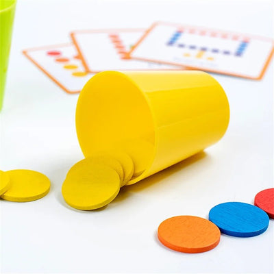 Color classification stacking cup game