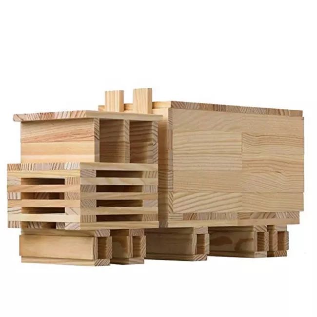 CitiBlocs 300-Piece Natural-Colored Building Blocks- Open ended wooden toys