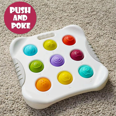 Pop-It Sensorial para Bebés y Niños Pequeños - Juguete de Viaje de Formas y Números